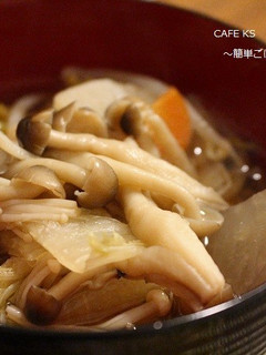 めちゃウマ簡単!温まるきのこ汁-レシピのメイン写真