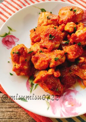 お弁当に☆鶏もも肉のケチャマヨカレー炒め-レシピのメイン写真