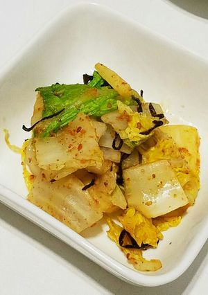 霜降り白菜のごま昆布和え-レシピのメイン写真