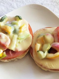 ランチや朝ごはんに✨簡単マリネピザパン-レシピのメイン写真