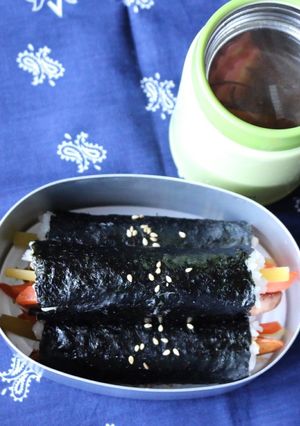 韓国風ミニ海苔巻き★コマキンパ-レシピのメイン写真