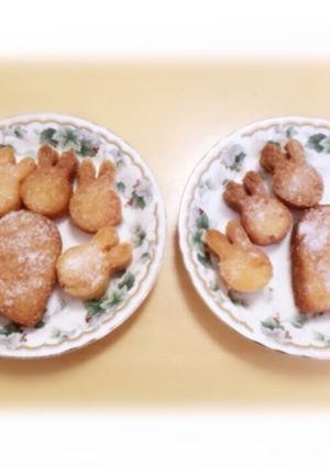簡単可愛い食パンラスク(揚げる)-レシピのメイン写真