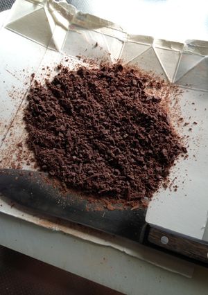 洗い物が楽＊チョコレートの刻み方-レシピのメイン写真