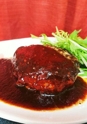 ハンバーグの焼き方♡簡単デミソース-レシピのメイン写真