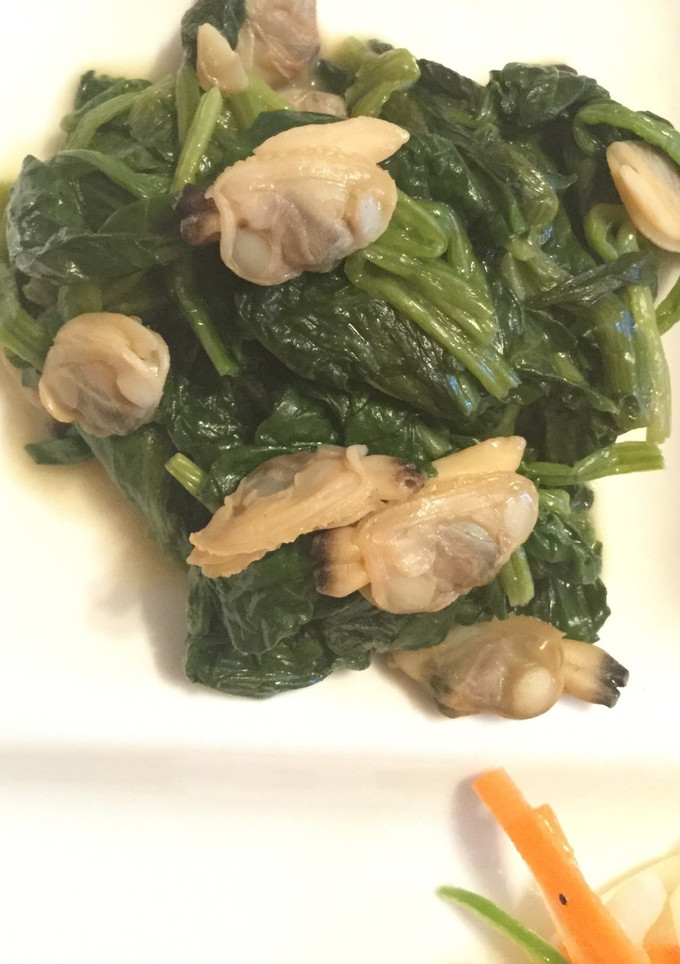 あさりとほうれんそうの炒め物-レシピのメイン写真