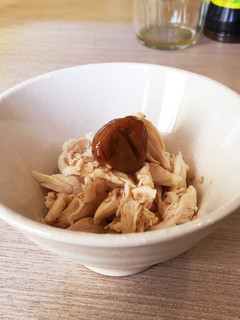 鶏ささみの梅ぽんず和え-レシピのメイン写真