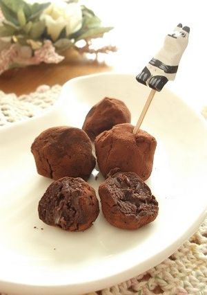 まるで生チョコあずきと煎りぬかのトリュフ-レシピのメイン写真