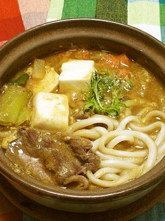 【ひとり鍋】豆乳入り♡牛カレー鍋-レシピのメイン写真