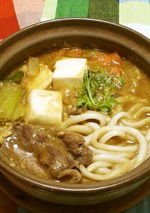 【ひとり鍋】豆乳入り♡牛カレー鍋-レシピのメイン写真