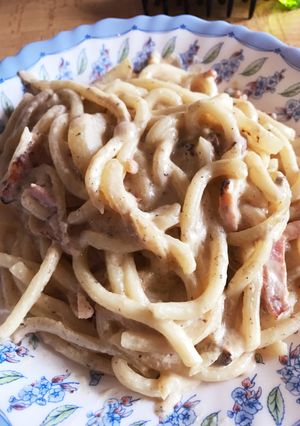 節約 うどんカルボナーラ-レシピのメイン写真