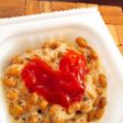 甘い♡納豆にケチャップ