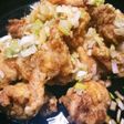 鳥モモ肉の一口油淋鶏~( ☆∀☆)♪