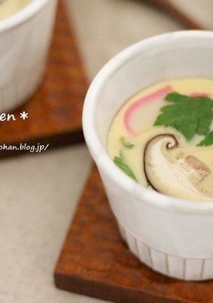 めんつゆ×電子レンジで失敗なしの茶碗蒸し-レシピのメイン写真