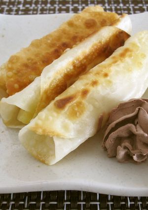 餃子の皮で焼きバナナ-レシピのメイン写真