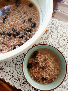 健康に~黒豆と小豆の食べる玄米スープ♪-レシピのメイン写真