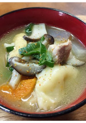 キノコたっぷり☆すいとん☆醤油ベース-レシピのメイン写真