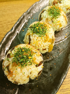 味噌漬けのお新香の胡麻油おにぎり-レシピのメイン写真