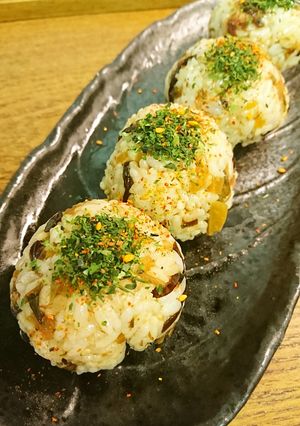 味噌漬けのお新香の胡麻油おにぎり-レシピのメイン写真