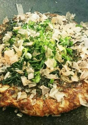超簡単!!長芋だけで納豆お好み焼き-レシピのメイン写真