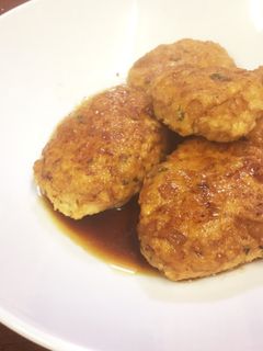 簡単!和風鶏つくねハンバーグ♡-レシピのメイン写真