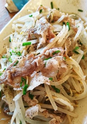レンジで簡単♪ヘルシー豚バラもやし♪-レシピのメイン写真