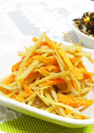 副菜＊きんぴらごぼう（昆布つゆ）-レシピのメイン写真