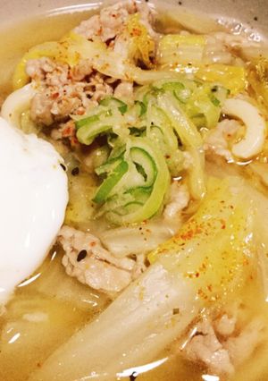 豚汁風煮込みうどん-レシピのメイン写真