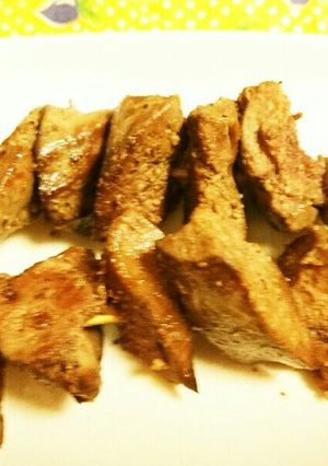 鳥レバー塩ガーリック焼き-レシピのメイン写真