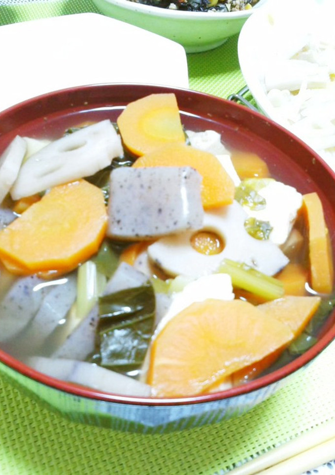 たっぷり食べよう＊豆腐と5種の野菜スープ-レシピのメイン写真