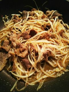 牛肉ともやしのキムチ炒め✨-レシピのメイン写真