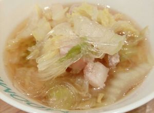 満腹☆白菜と豚バラの春雨スープ(鍋)-レシピのメイン写真