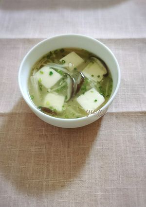 ほっこり*椎茸だしで♪豆腐の中華スープ-レシピのメイン写真