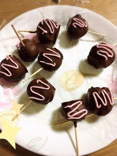 たこ焼き器で簡単!ロリポップチョコ-レシピのメイン写真