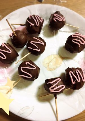 たこ焼き器で簡単！ロリポップチョコ-レシピのメイン写真