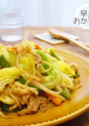 キャベツともやしの和風だし醤油炒め-レシピのメイン写真