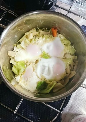 たった10分☆キャベツと卵の煮込み料理-レシピのメイン写真