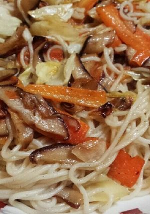 簡単♪余ったそうめんでビーフン風?(笑)-レシピのメイン写真