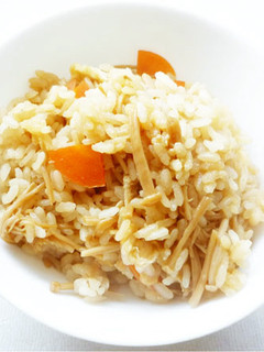 手作りなめ茸の炊き込みご飯-レシピのメイン写真