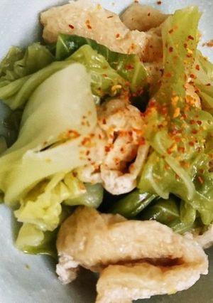 キャベツと油揚げのサッと煮-レシピのメイン写真