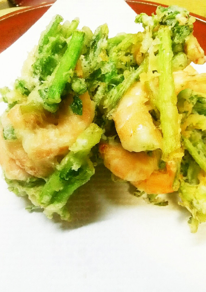 簡単!芝エビとセリDEサクサクかき揚げ♪-レシピのメイン写真