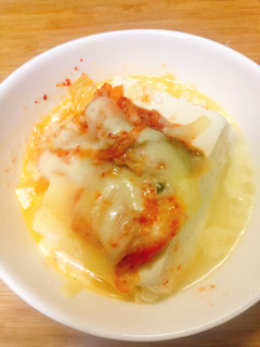 チーズ豆腐 +キムチ-レシピのメイン写真