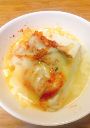 チーズ豆腐 ＋キムチ-レシピのメイン写真