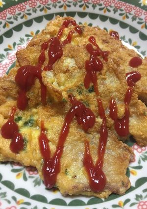 庭のパセリでポークピカタ(´∀｀)-レシピのメイン写真