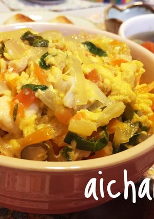 簡単*お鍋リメイク！優しいお味の親子丼♡-レシピのメイン写真