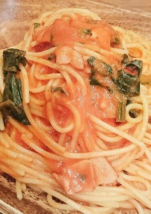 簡単トマトクリームパスタ-レシピのメイン写真