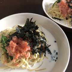 รูปของ 我が家の簡単明太子パスタ