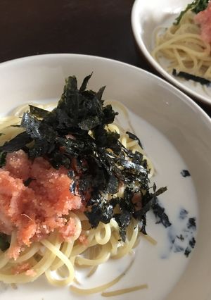 我が家の簡単明太子パスタ-レシピのメイン写真