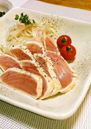 マグロのオリーブオイル焼たたき風-レシピのメイン写真