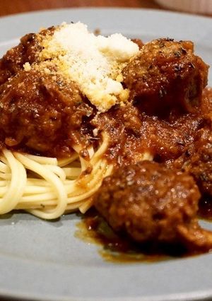 絶品カリオストロの城のミートボールパスタ-レシピのメイン写真