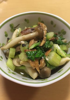 さんま缶で嫌いなセロリの葉っぱ料理-レシピのメイン写真